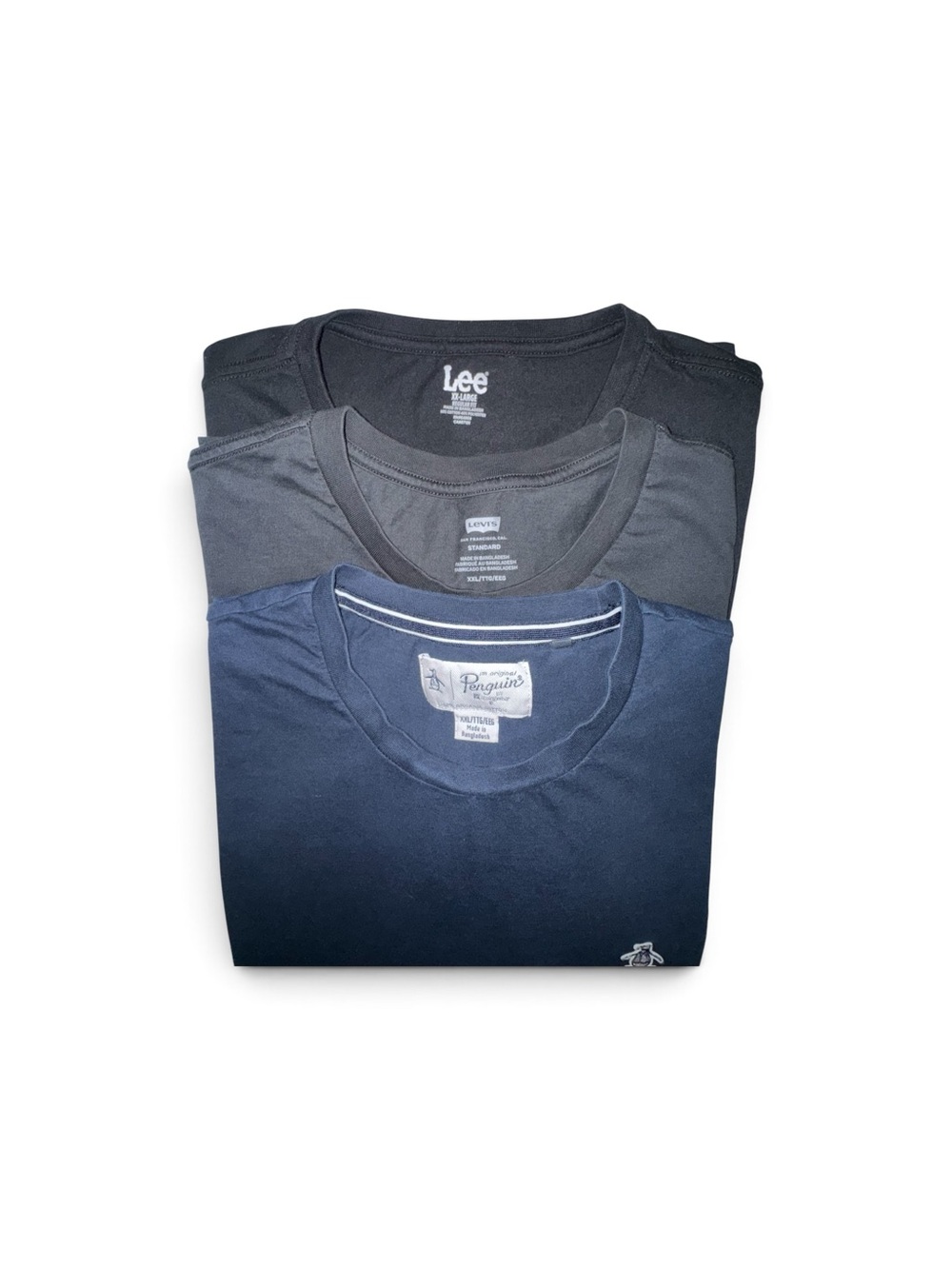 Levi's, Lee and Penguin Mens Size XXL Crewneck Tee Set of 3 - Picture 2 of 5